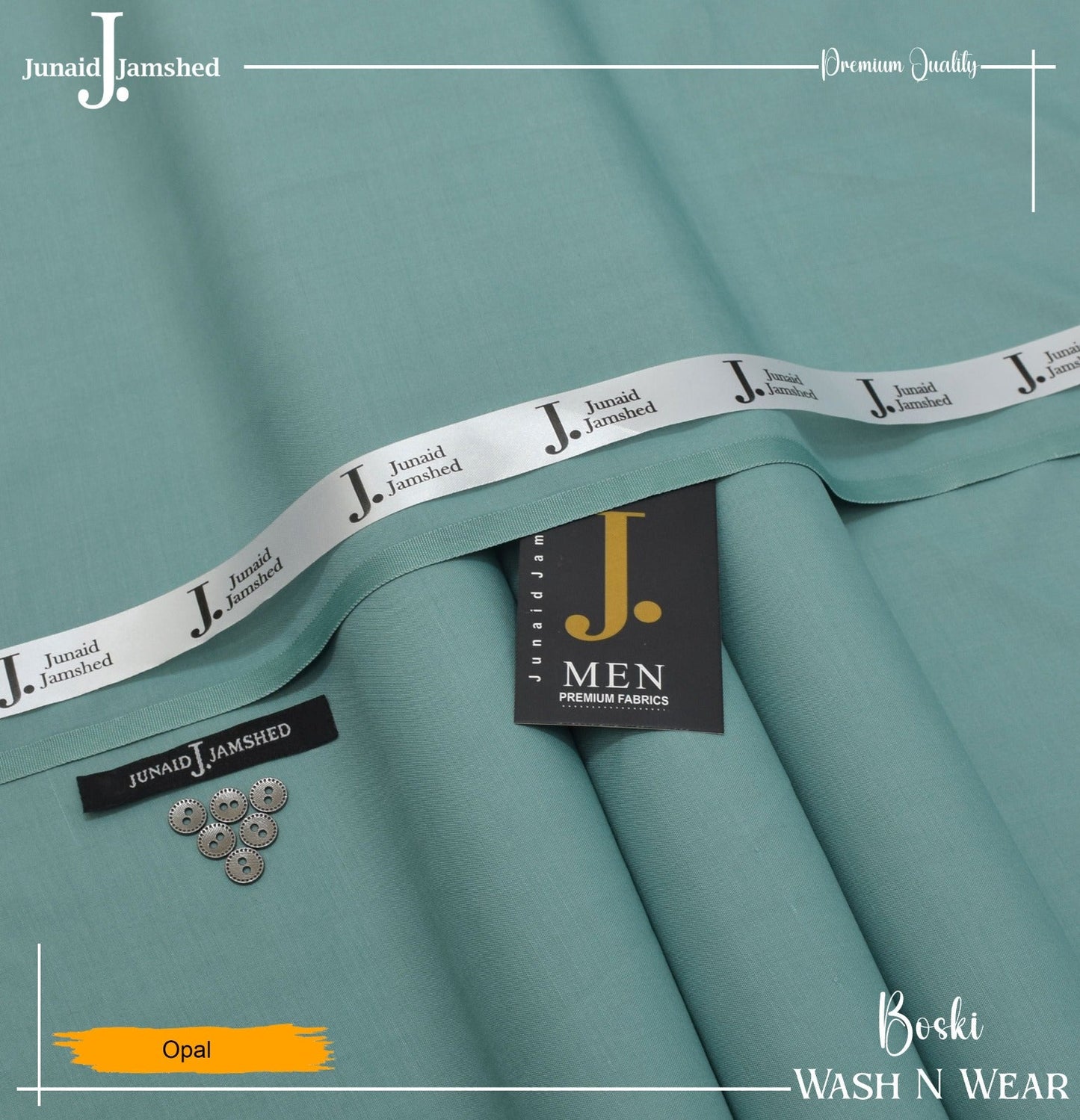 J. Junaid Jamshed wash and Wear Booski (Opal)