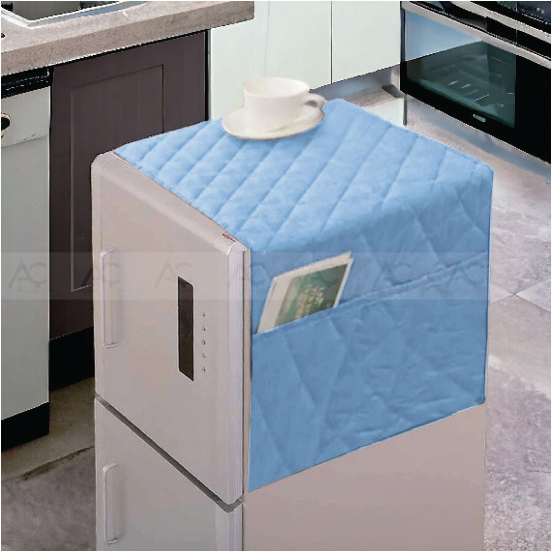 Fridge Cover- (Sky Blue Color)
