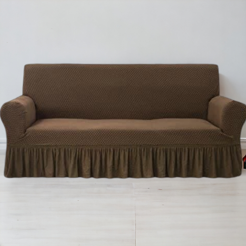 Turkish Style Sofa Cover | Brown Color | Dustproof Non-slip Sofa Slipcover For Bedroom Office Living Room Home Decor
