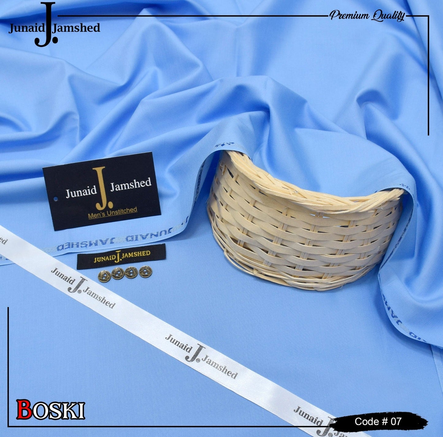 J. Junaid Jamshed WASH AND WEAR - FOUR SEASON-SKY BLUE