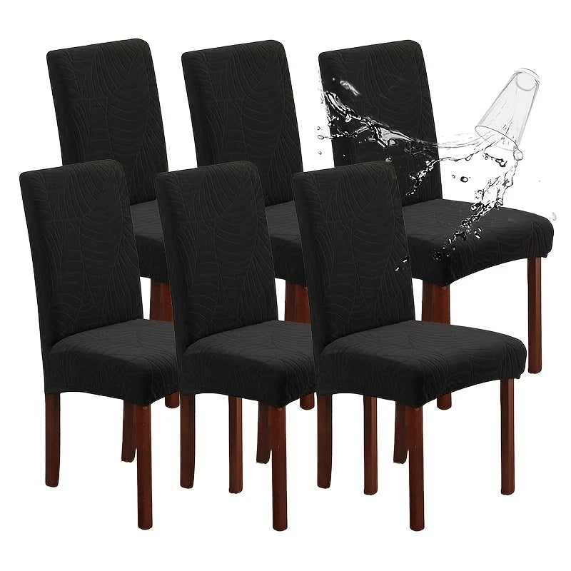 New Soft Velvet Wave Design Fitted Dinning Chair Covers