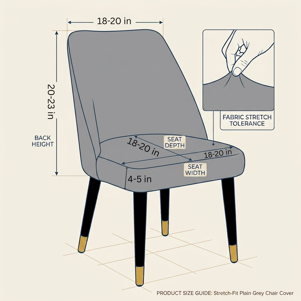 Fitted Stripe Style Dinning Chair Cover Design-2