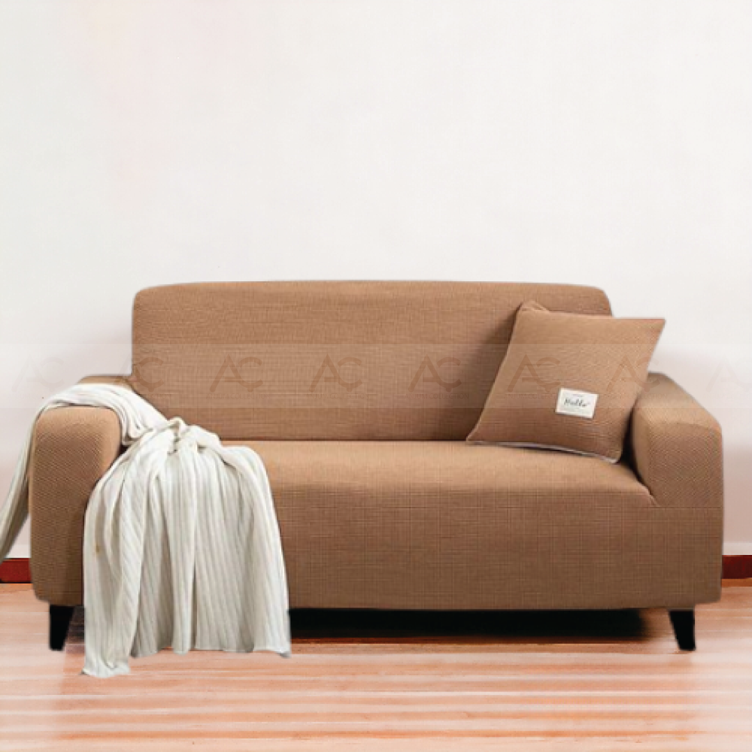 Micro Mash Fitted Sofa Covers- (Copper color)