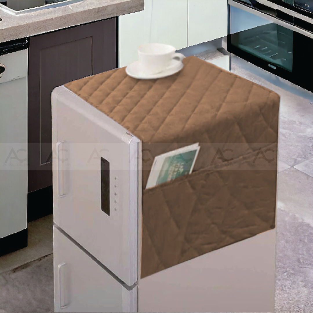 Fridge Cover- (Brown Color)