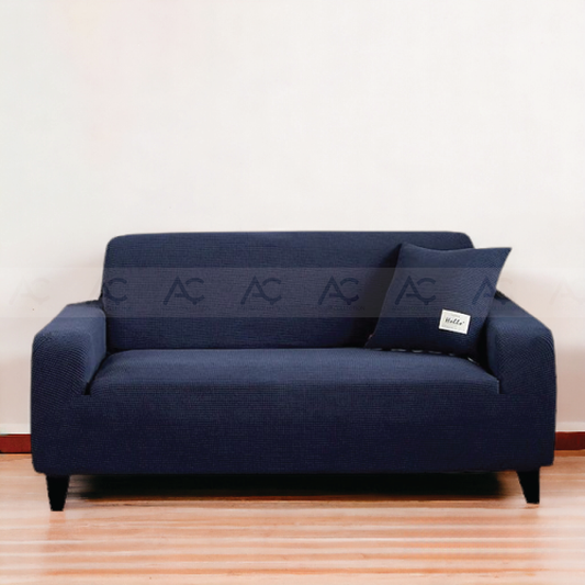 Micro Mash Fitted Sofa Covers- (Navy Blue color)