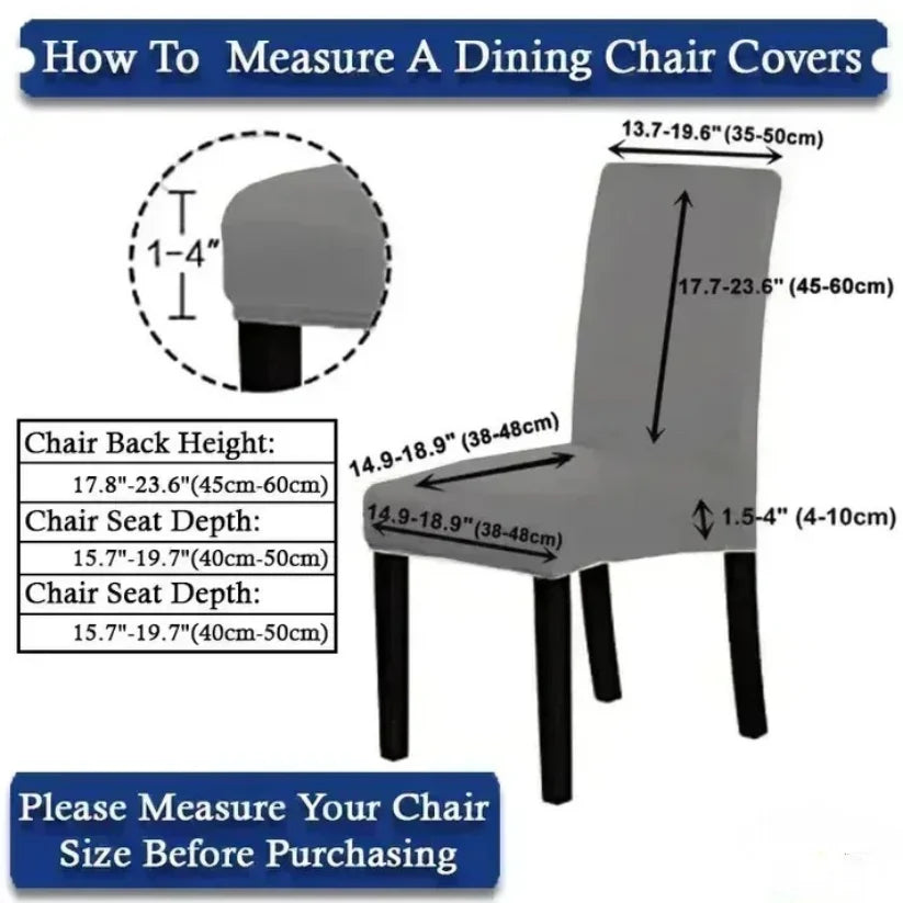 Fitted Stripe Style Dinning Chair Cover Design-3