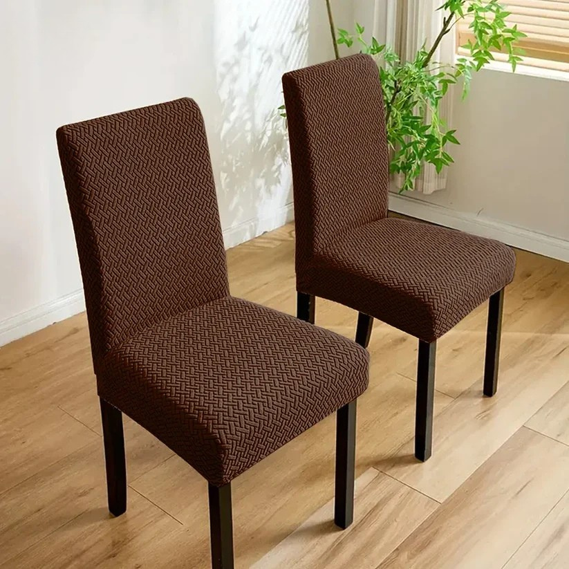 Fitted Stripe Style Dinning Chair Cover Design-3