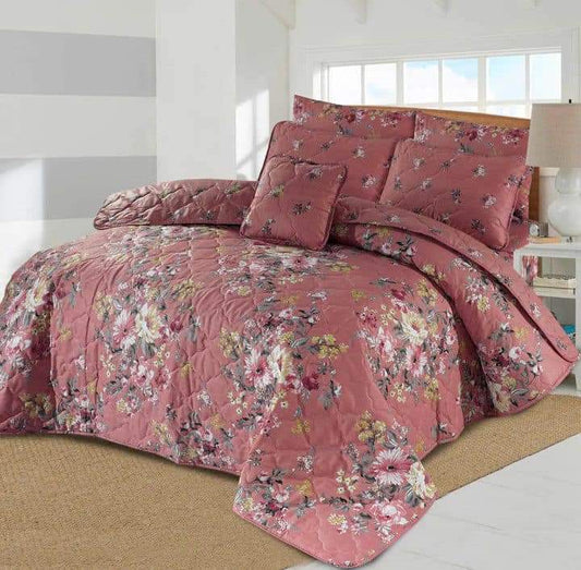 7 PCs Quilted Comforter Set CS-015