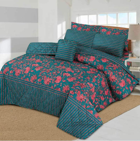 7 PCs Quilted Comforter Set CS-022