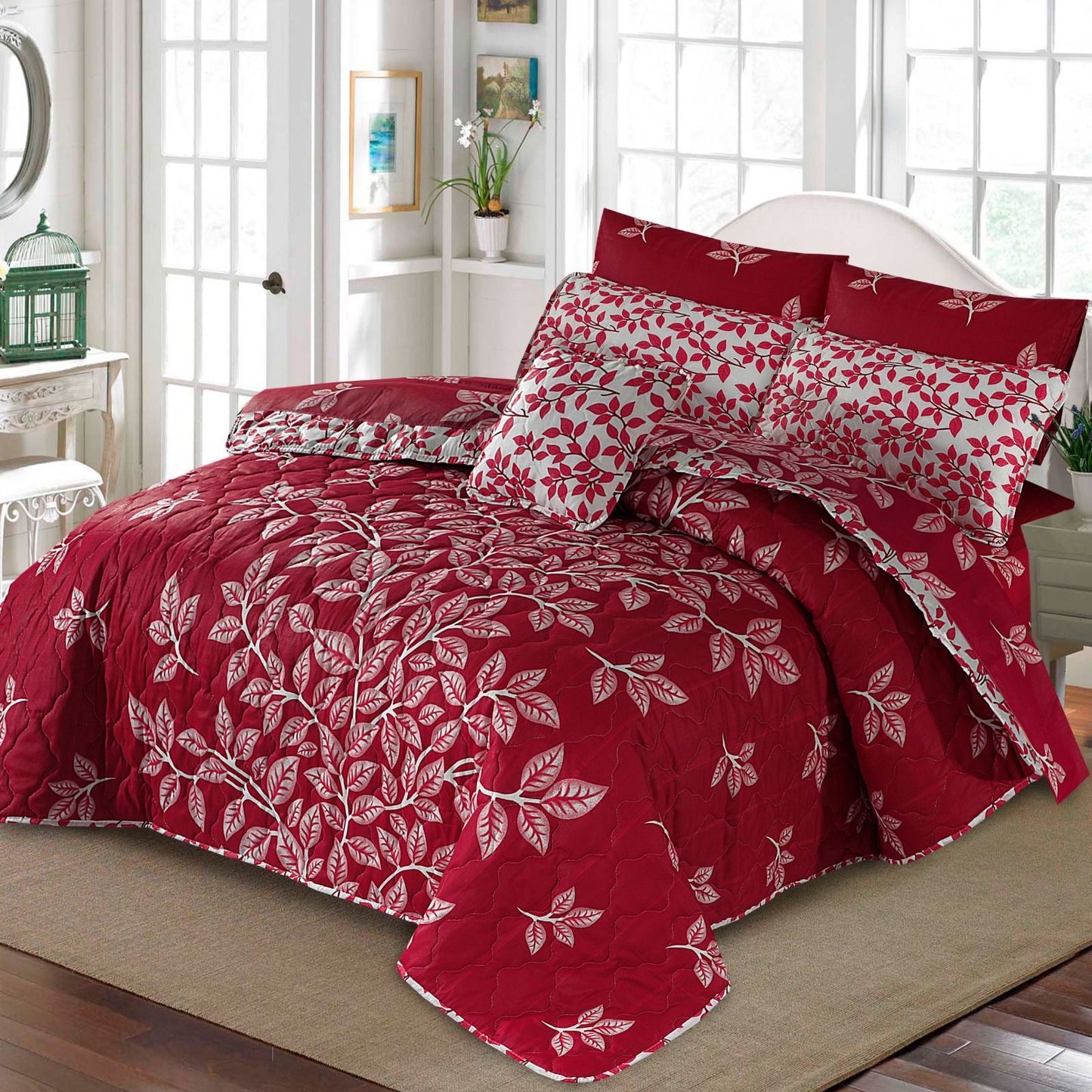 7 PCs Quilted Comforter Set CS-021