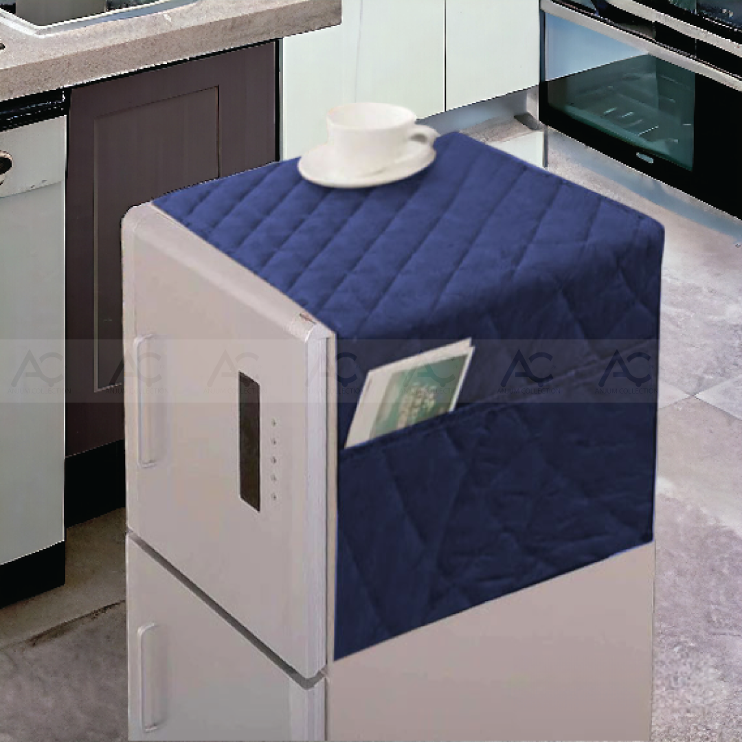 Fridge Cover- (Navy Blue Color)