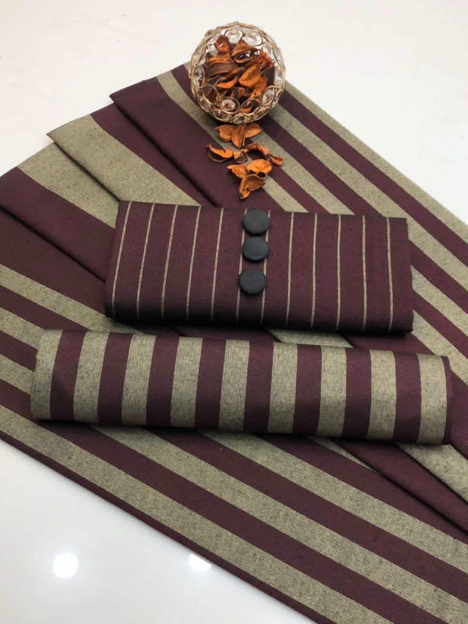 3PC Dress Multani Khaadi Sussi - MAROON LINING