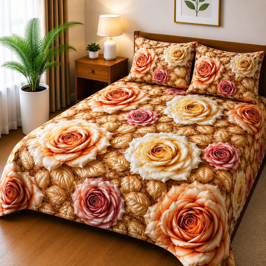 3D Printed Bedsheet with 2 Pillow Covers – 3-Piece Set | Article No.18