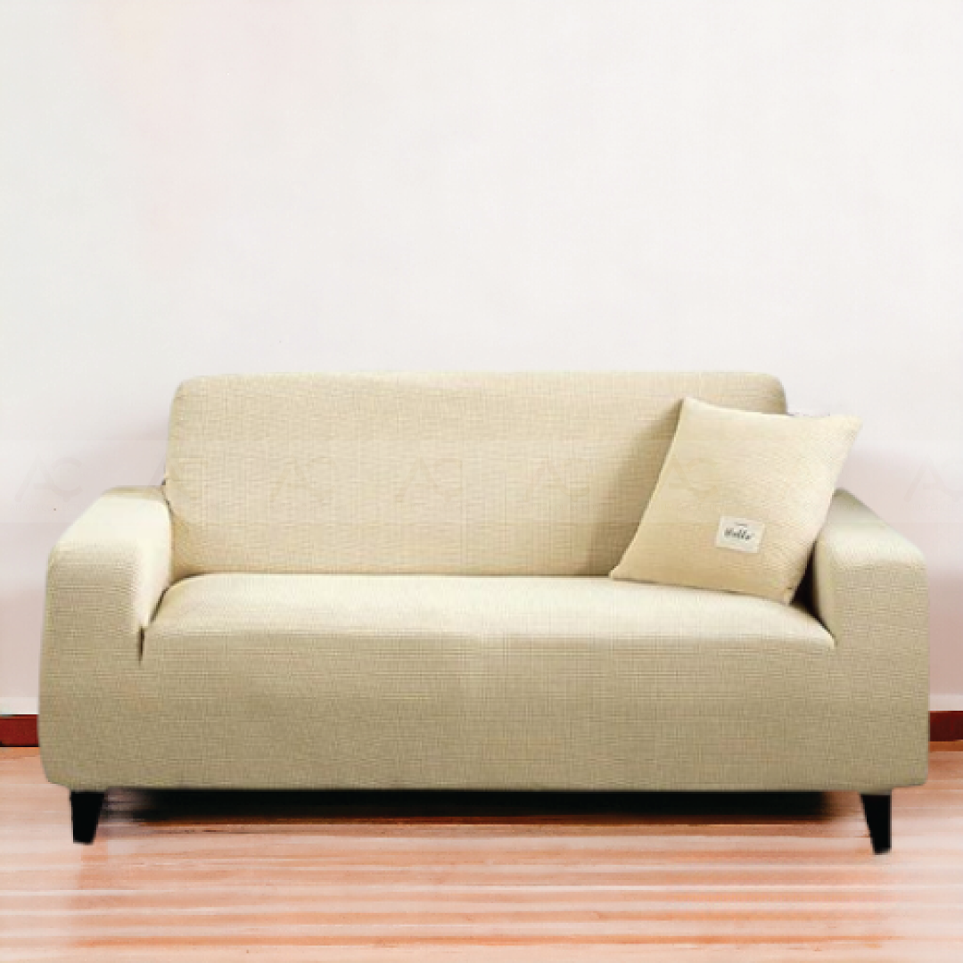 Micro Mash Fitted Sofa Covers- (Skin Golden color)