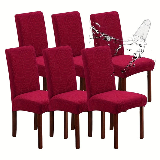 New Soft Velvet Wave Design Fitted Dinning Chair Covers