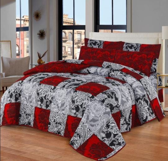 7 PCs Quilted Comforter Set CS-011