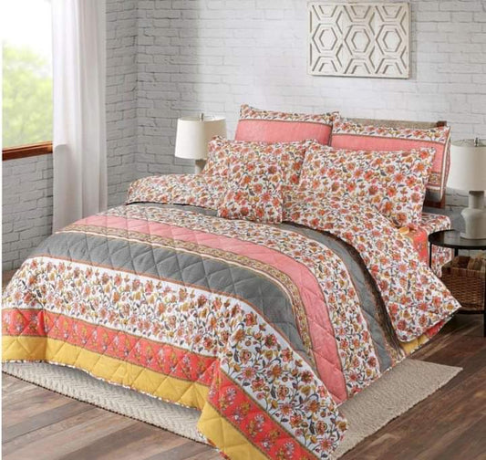 7 PCs Quilted Comforter Set CS-005