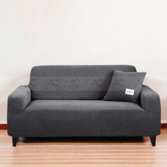 Micro Mash Fitted Sofa Covers- (Grey color)