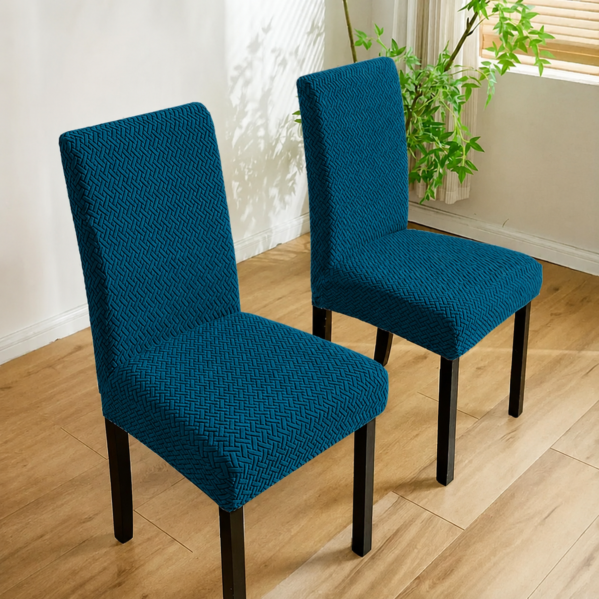 Fitted Stripe Style Dinning Chair Cover Design-3