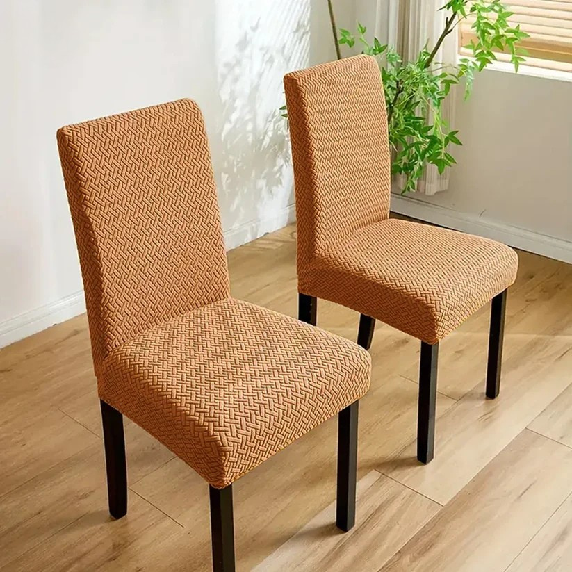 Fitted Stripe Style Dinning Chair Cover Design-3