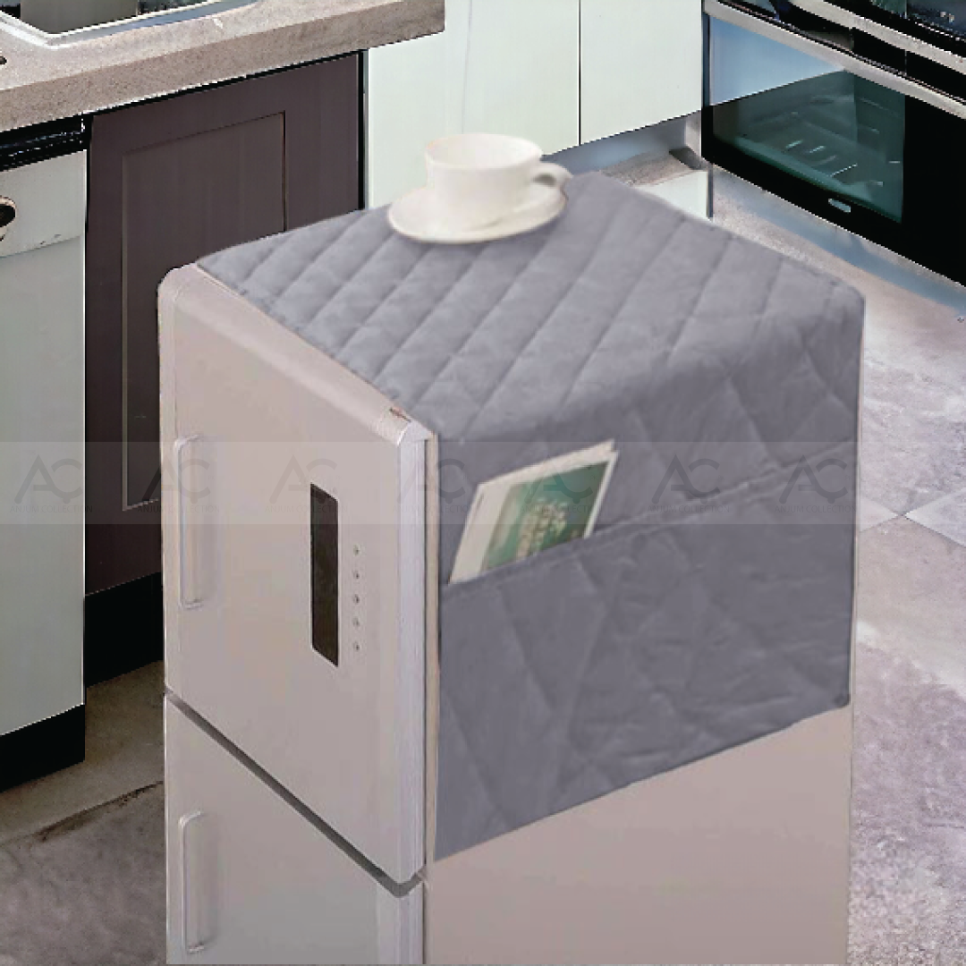 Fridge Cover- (Grey Color)