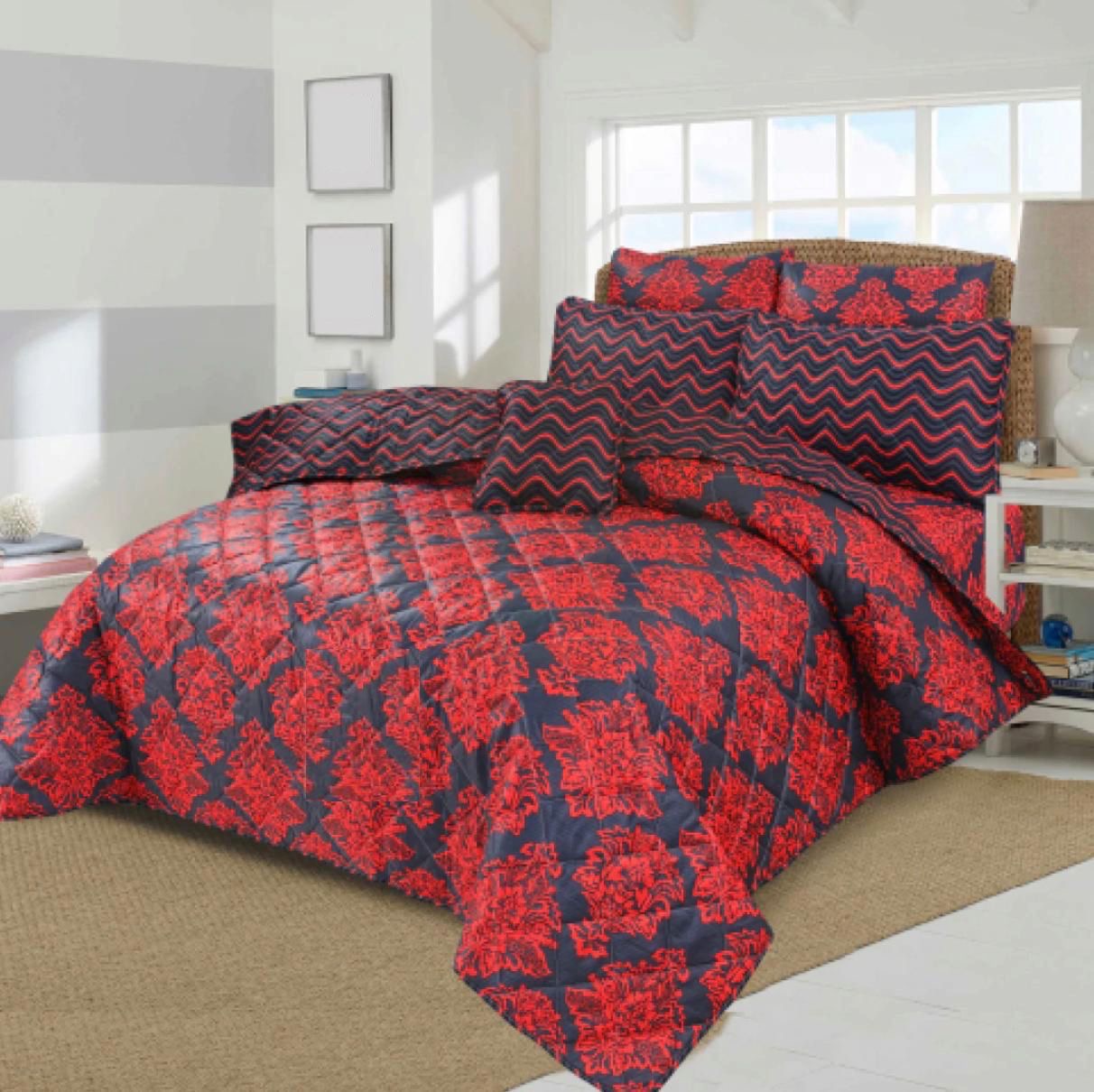 7 PCs Quilted Comforter Set CS-019