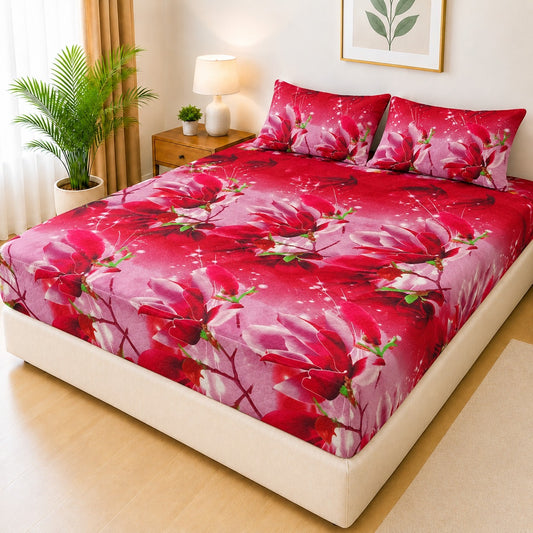 Printed 3 Piece's Quilted Bedsheets Set (100% Waterproof) New Arrivals! Luxury Bedsheet tm-0005