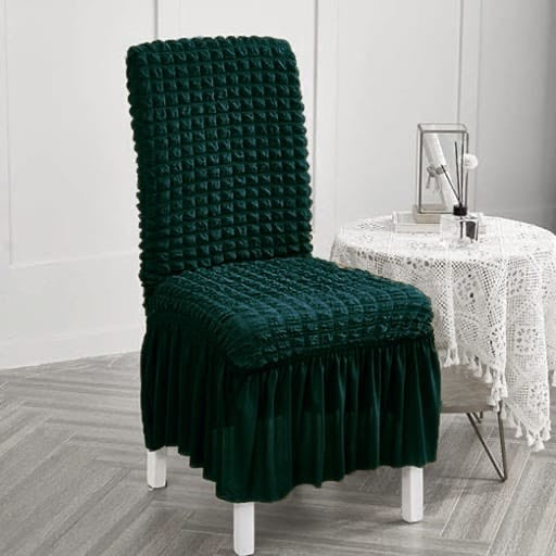Ruffle Design Dinning Chair Covers