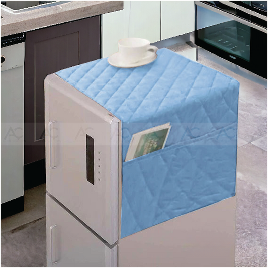 Fridge Cover- (Sky Blue Color)