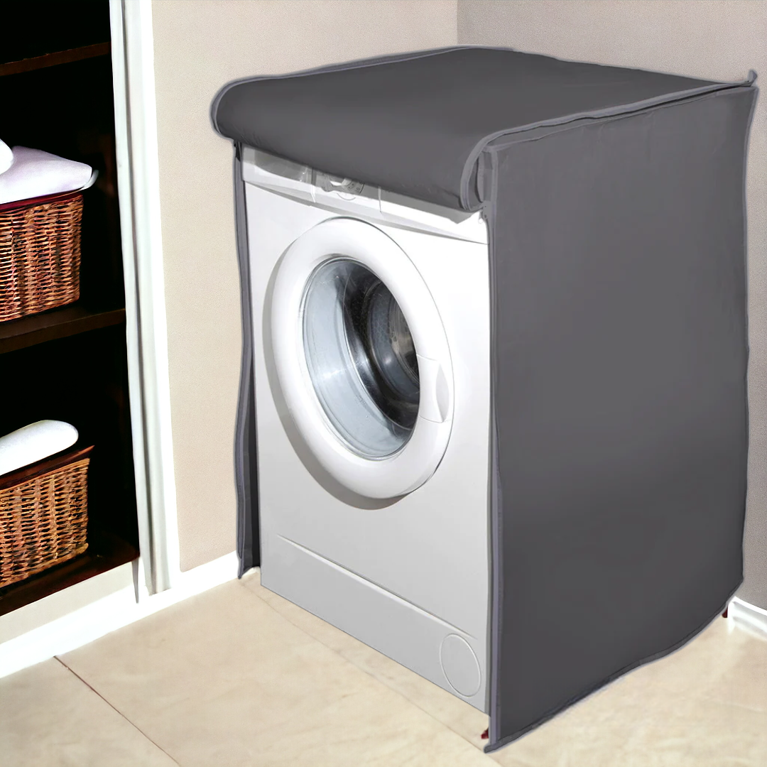 Front Load Waterproof Washing Machine Cover | Grey Color