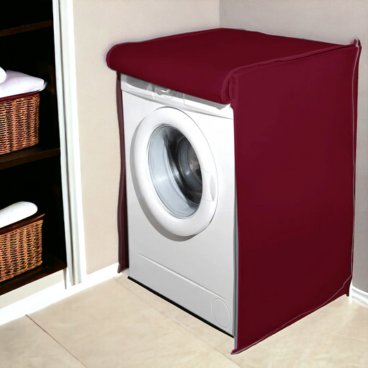 Front Load Waterproof Washing Machine Cover | Maroon Color