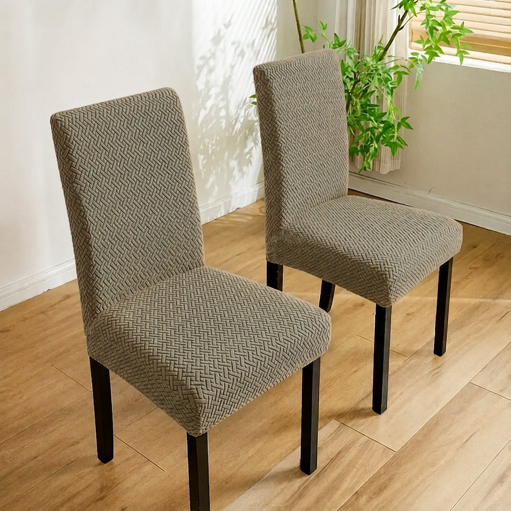Fitted Stripe Style Dinning Chair Cover Design-3