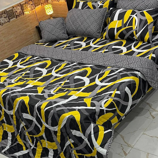 7 PCs Quilted Comforter Set CS-0116
