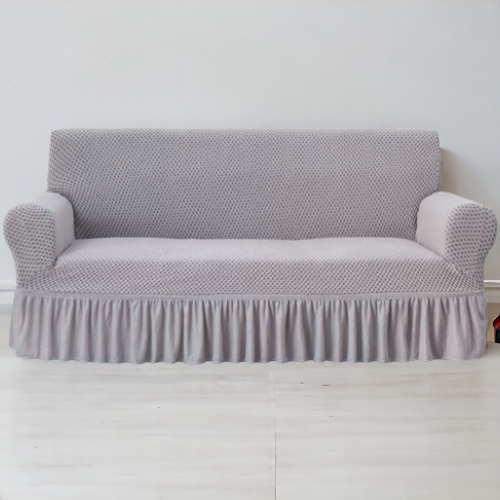 Turkish Style Sofa Cover | Silver Grey Color | Dustproof Non-slip Sofa Slipcover For Bedroom Office Living Room Home Decor
