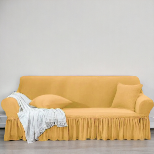 Turkish Style Sofa Cover | Skin Golden Color | Dustproof Non-slip Sofa Slipcover For Bedroom Office Living Room Home Decor