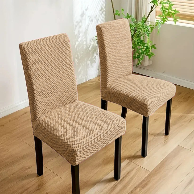 Fitted Stripe Style Dinning Chair Cover Design-3