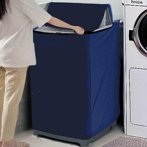 Waterproof & Dust-Proof Top Loading Washing Machine Cover | Blue Color