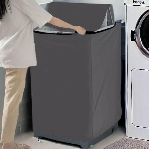 Waterproof & Dust-Proof Top Loading Washing Machine Cover | Grey Color