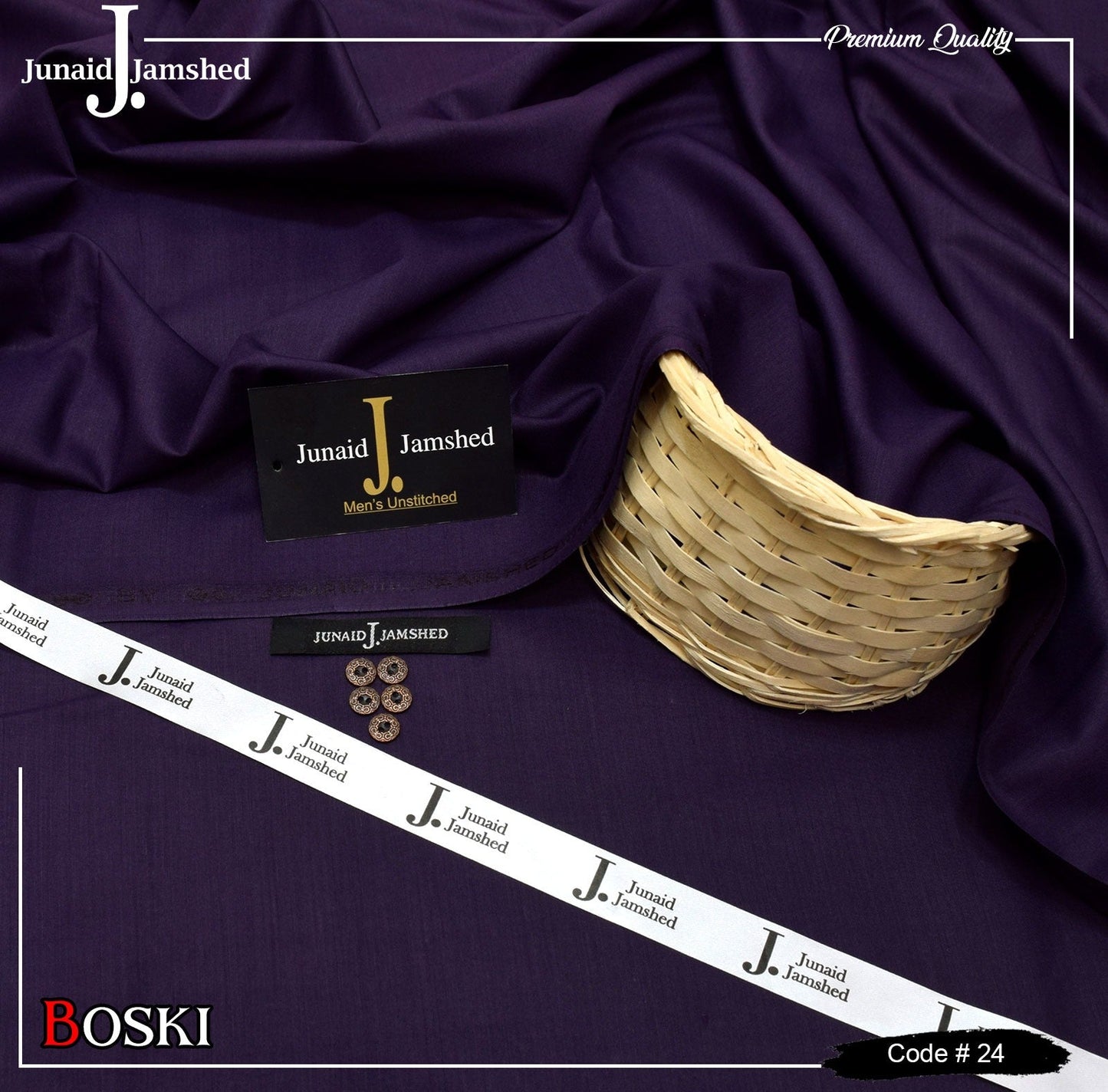 J. Junaid Jamshed WASH AND WEAR - FOUR SEASON-DARK PURPLE