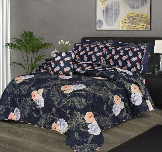 7 PCs Quilted Comforter Set CS-008