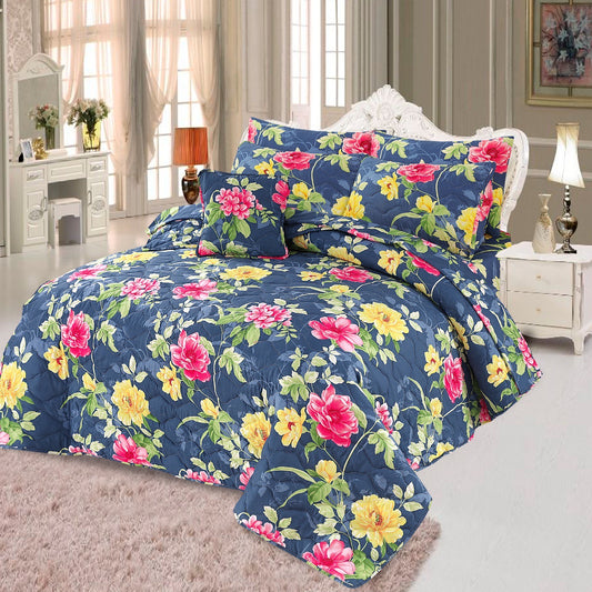 Thingo Special Pure Cotton 7 PCs Quilted Comforter Set-3