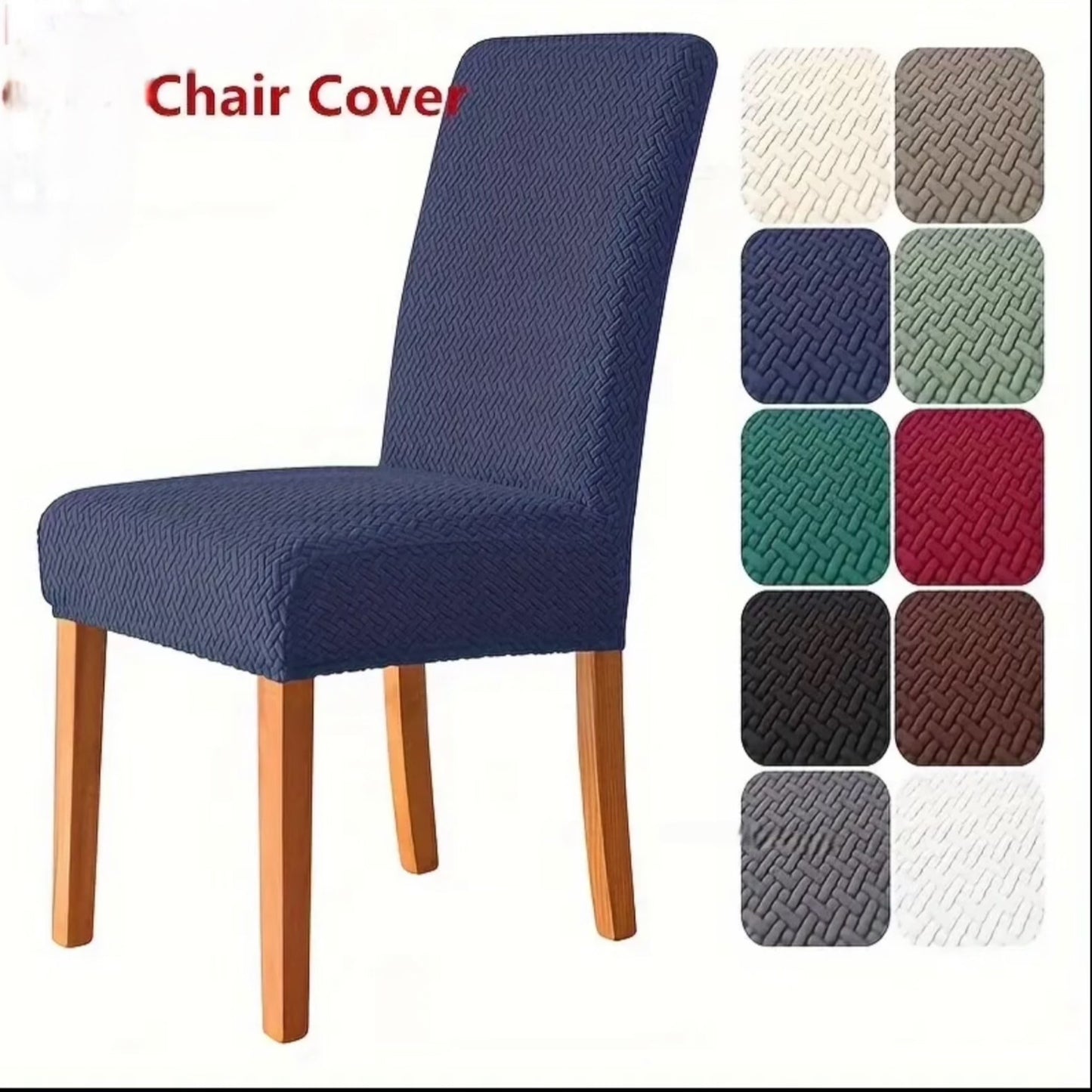 New Thickend Velvet Strip Design Fitted Dinning Chair Covers